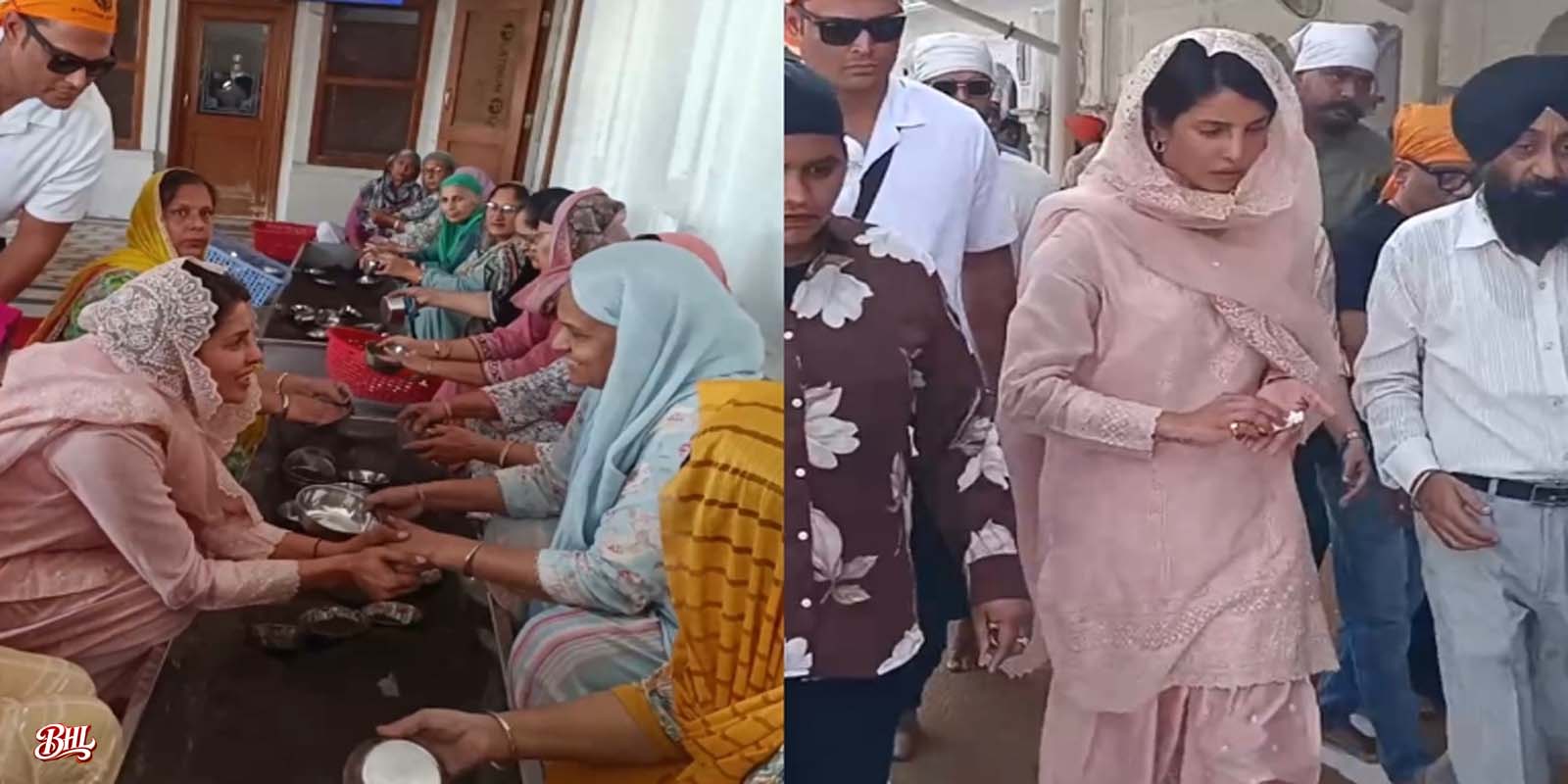 स्वर्ण मंदिर में सेवा करती नजर आईं प्रियंका चोपड़ा