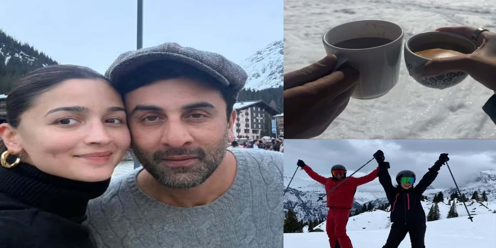 बर्फीली वादियों में आलिया-रणबीर वेडिंग एनिवर्सरी