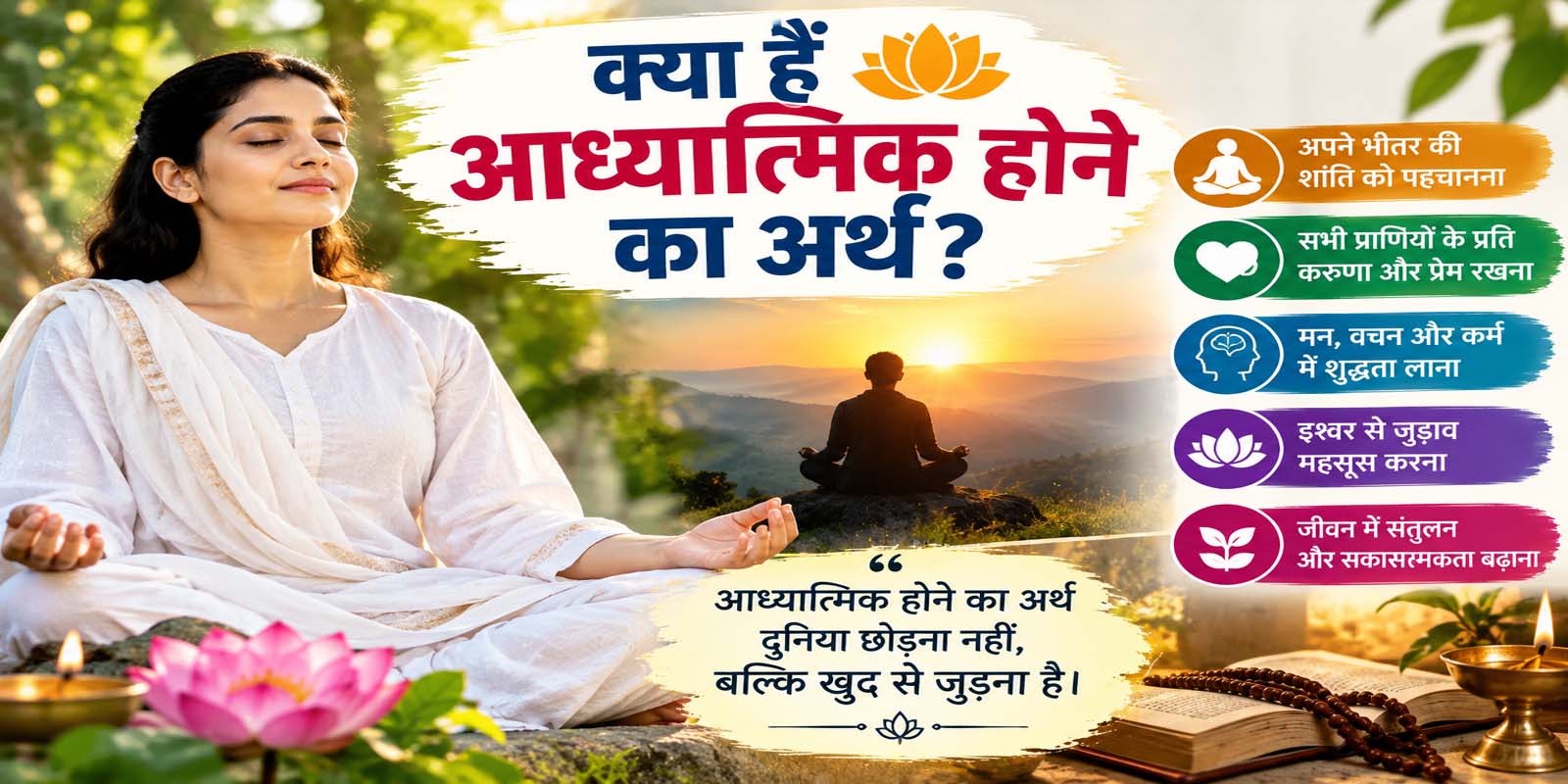 क्या हैं आध्यात्मिक होने का अर्थ