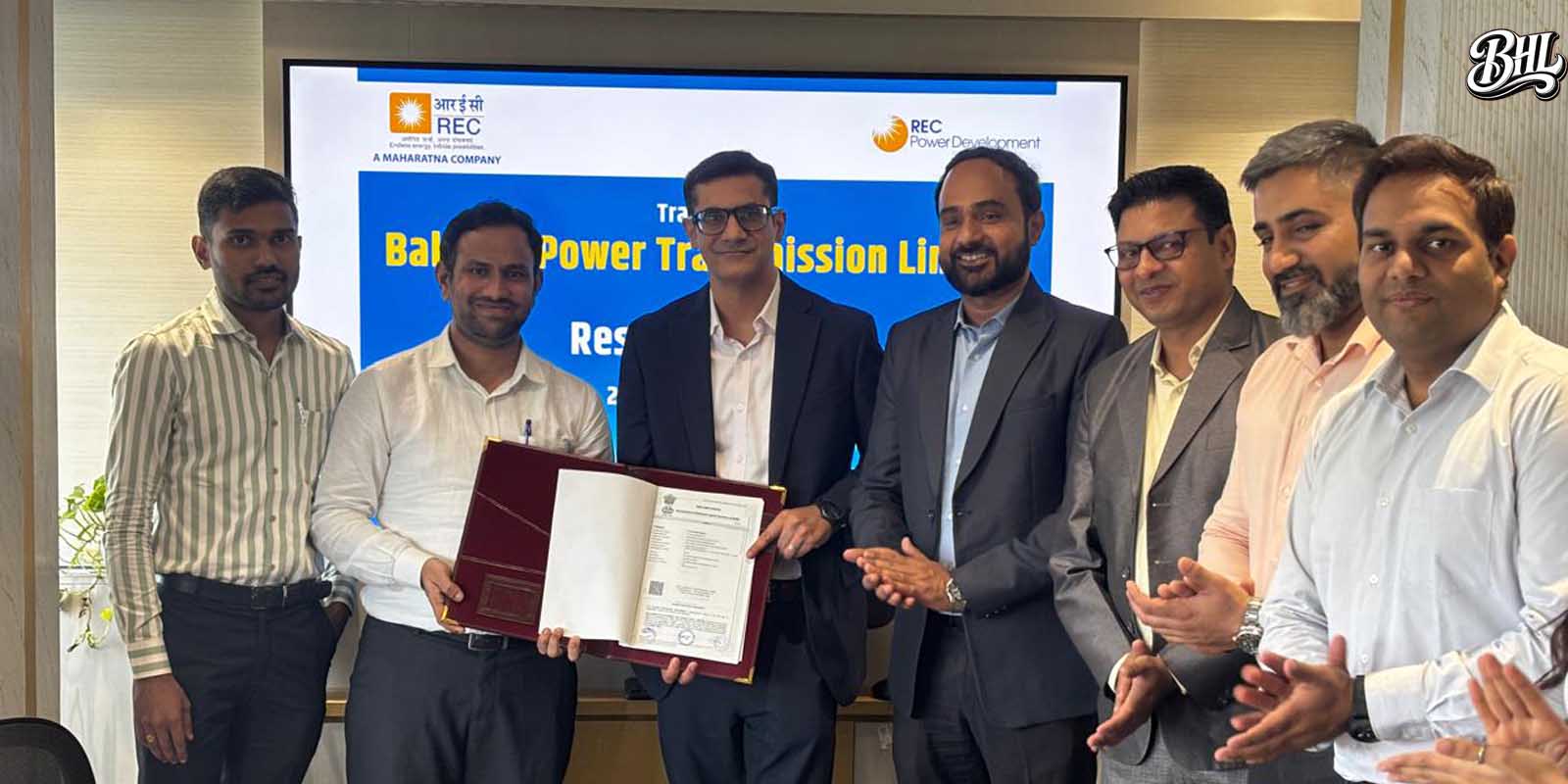 RECPDCL ने बाल्सेन पावर ट्रांसमिशन लिमिटेड को रेसोनिया लिमिटेड को सौंपा